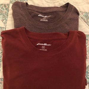 Pair of Men’s Eddie Bauer long sleeve tees